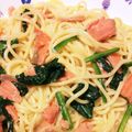 ティムル's cooksnap of when they made サーモンとほうれん草のクリームパスタ.