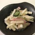 papikun's cooksnap of when they made 長芋・きゅうりと蒲鉾の酢の物♪.