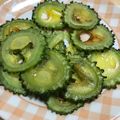 ののやま午前5時's cooksnap of when they made ゴーヤーの素揚げ.