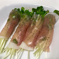 りなるな。's cooksnap of when they made 簡単あと1品！かいわれ大根の生ハム巻き。.