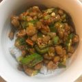 Rayryu123's cooksnap of when they made ウマ辛♬食べるラー油でオクラ納豆.