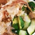 低カロ探検隊's cooksnap of when they made 一番かんたん＊青うりのおかか麺つゆ漬け＊.