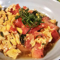低カロ探検隊's cooksnap of when they made トマトと卵のしそ炒め.