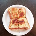櫻音っち☆'s cooksnap of when they made ♡簡単フレンチトースト（牛乳なし）♡.