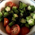 avrilseise's cooksnap of when they made オクラとトマトの塩昆布合え.