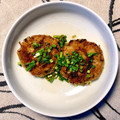 クックB49SY0☆'s cooksnap of when they made 余った餃子のタネのハンバーグ 2種類紹介.