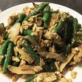 けい♫'s cooksnap of when they made 冷凍インゲンの卵とじ.