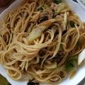 ポポポポポフィ〜♡'s cooksnap of when they made カフェ飯＠ツナと長葱のガーリック醤油スパ.