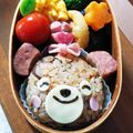 れいこうじ's cooksnap of when they made テディベア♡くまちゃんおにぎり＊キャラ弁.