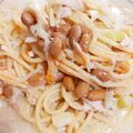 とーたろ's cooksnap of when they made ツナ納豆の豆乳冷製パスタ.