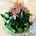 ☆kikuchan☆'s cooksnap of when they made つるむらさき×オクラ×大葉さっぱりタタキ.
