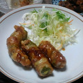 巻物限定's cooksnap of when they made 万願寺とうがらしの肉巻き.