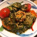 GABUちゃん's cooksnap of when they made あかもくとキュウリとトマトの酢の物.