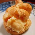 ラースロン's cooksnap of when they made ⭐レンジで簡単シュークリーム⭐.