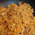 スヌ３'s cooksnap of when they made 子供も大好き☆豚キムチ炒飯☆.