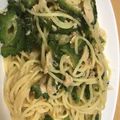 料理上手を目指す人's cooksnap of when they made 簡単◎ゴーヤとツナのスパゲティ.