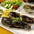 おくっち家's cooksnap of when they made 超カンタン！茄子のひき肉はさみ揚げ.