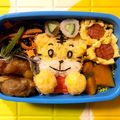 わんこた's cooksnap of when they made ハロウィンなしまじろうおにぎり✿キャラ弁.