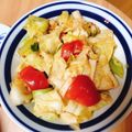 おいも0502's cooksnap of when they made 春キャベツとトマトのガーリックバター炒め.