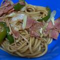 トラととら's cooksnap of when they made ベーコンで焼きそば♪.