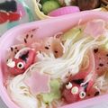 ukey's cooksnap of when they made 生ハムで金魚★素麺にも！キャラ弁にも！.