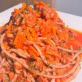 ねこ's cooksnap of when they made トマトジュースのスパゲッティ.