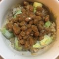 Rayryu123's cooksnap of when they made おかかチーズアボカド納豆ごはん.