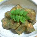 myukitty's cooksnap of when they made なすの木の芽和え.