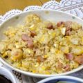 ゆけり３兄弟's cooksnap of when they made ♡子供が大好きなウインナーと卵の焼き飯♡.
