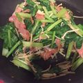 おはる123's cooksnap of when they made 小松菜＆ベーコンのバターガーリックソテー.