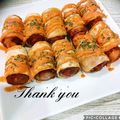♡мiчаⅵ♡⋆'s cooksnap of when they made ウインナーインちくわの餃子の皮包み.