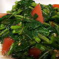 名月。's cooksnap of when they made モロヘイヤとトマト柚子胡椒ぽん酢和え.