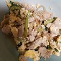 ☆ちょーたん☆'s cooksnap of when they made 小松菜・糸こんにゃく・豚肉の卵炒め.
