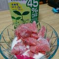よぉぎゅると's cooksnap of when they made かけるだけ。冷凍スイカ豆乳。.