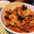 chee50's cooksnap of when they made かぼちゃとキムチの炒め煮.