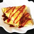 迷走女's cooksnap of when they made 半田そうめんリメイク☆オムレツ風おやき.