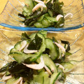 もやしスイマー's cooksnap of when they made きゅうりと生わかめの酢のもの.