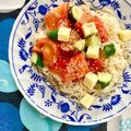 ふたごゆき's cooksnap of when they made カラフル夏野菜とシーチキンの冷やしあえ麺.
