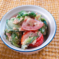 succhakero's cooksnap of when they made 簡単！旬なトマトとキュウリのツナマヨ和え.