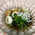 れもん12's cooksnap of when they made 簡単☆もずく竹輪にジャコのせて♪.