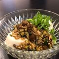 kookuro's cooksnap of when they made ご飯がススムなめこときゅうりと納豆昆布.