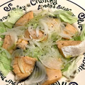 010のおさんどん's cooksnap of when they made 簡単♪甘塩鮭と長葱のレンジ蒸し.