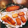 papikun's cooksnap of when they made アウトドアで簡単★チーズの燻製.