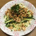 クックP8KGHH☆'s cooksnap of when they made 汁無し担々麺好きの超簡単、冷やし担々麺！.