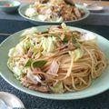 あず7225's cooksnap of when they made ♪にんにく醤油で！和風パスタ.