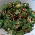 geullaha's cooksnap of when they made オクラの梅おかか和え.