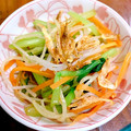 真理kitchen's cooksnap of when they made 即席10分✿小松菜ともやしのおひたし✿.