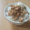 きらり流れ星's cooksnap of when they made 重宝♪塩麹鶏ミンチ＋本みりんで『そぼろ』.