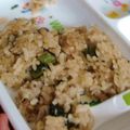 soratea's cooksnap of when they made ✿春菊とじゃこの香りご飯✿.