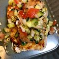 nyagomaru's cooksnap of when they made 魚のムニエル　フレッシュソース添え.